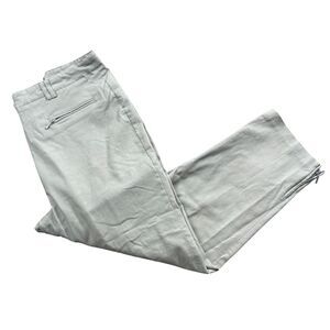 Jamie Sadock 10 Light Grey Zip Ankle Capri‎ Pants Nylon Blend Pockets